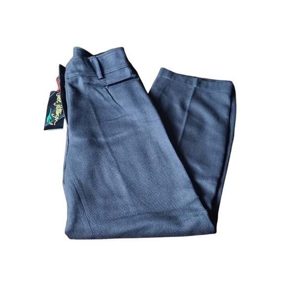 NWT Carol Patterson MEDIUM black wide leg pants TSC tweed lagenlook normcore - Picture 8 of 8